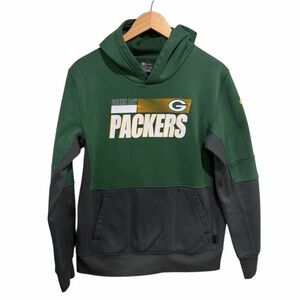 NFL OnField Apparel Nike Dri-Fit Green Bay Packers Hoodie with Pocket
